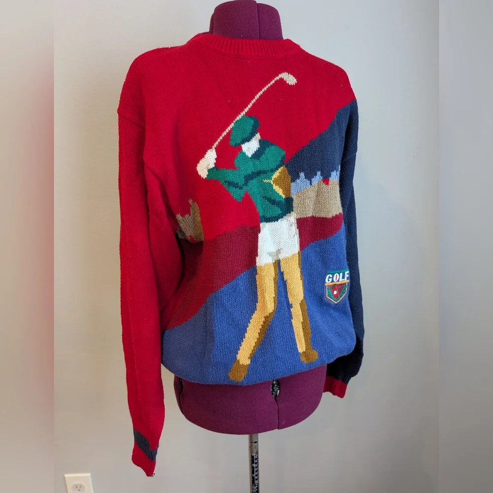 Vintage golf Par Four oversized sweater
